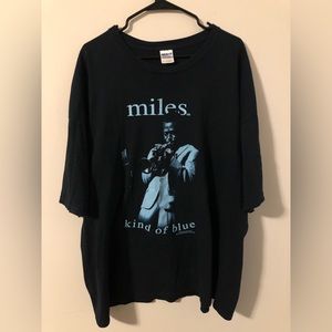 Men’s 3XL Miles Davis Some Kind of Blue Jazz Vintage 2000 TShirt Bob Parent